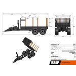 BMF 14T2 billenős kiközelítő kocsi (14000 kg)
