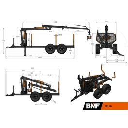 BMF 2T1 kiközelítő kocsi (2000 kg)