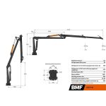 BMF 540 erdészeti daru (5,4 m)