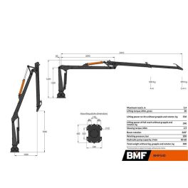 BMF 540 erdészeti daru (5,4 m)