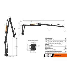 BMF 650 erdészeti daru (6,5 m)