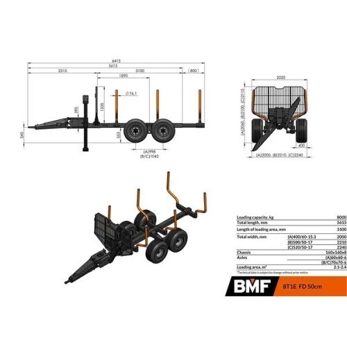 BMF 8T1 kiközelítő kocsi (8000 kg)