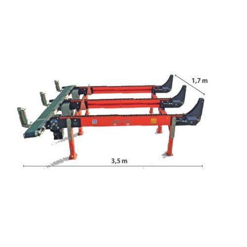 Balfor log deck, 3 láncos, 3,5 m