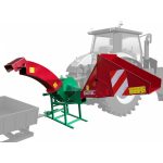 Bystron Pirba Longa rönkaprító pótkocsi-csatlakozással (traktorra, 20kW-tól)
